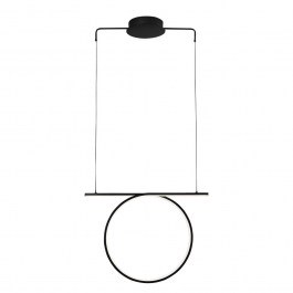 Pendant Light - Rail Kelsi 31W 3000K 1044lm 56x140cm Black Viokef BLACK