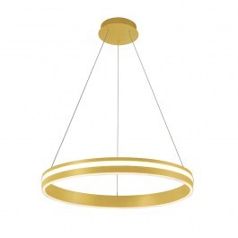 Φωτιστικό Οροφής Κρεμαστό Nesos 52W 3000K 1912lm 60x120cm Gold Matt Viokef GOLD