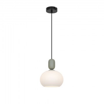 Φωτιστικό Οροφής Κρεμαστό Valisia 4328300 E27 Max 40W 20x150cm White-Olive Green Viokef