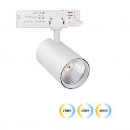 Σποτ Ράγας Kento 4323400 15/20/30W 2700K/3000K/4000K 3000lm 8,5x8cm White Viokef WHITE