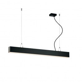 Linear Pendant Light Station Ultra 3911-00058-4-B-N 4000K 2700lm 58x120cm Black Viokef BLACK