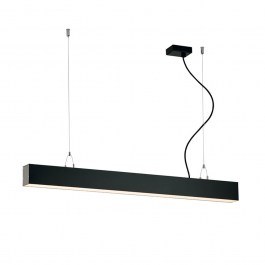 Linear Pendant Light Station Ultra 3911-00086-3-B-N 3000K 3848lm 86x120cm Black Viokef BLACK