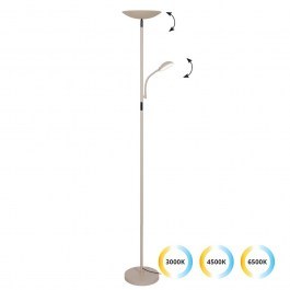 Floor Lamp Nora 4351800 28W 3000K/4500K/6500K +3000K(reading) 1900lm 25x178cm Beige Viokef BEIGE
