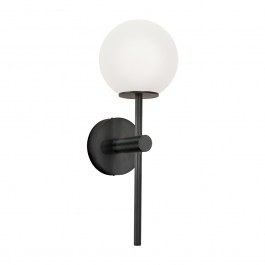 Wall Lamp - Bath Victoria 4344001 G9 1xMax 28W 12x34cm IP44 Black Viokef BLACK