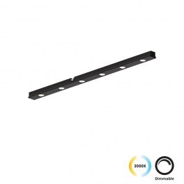 Linear Light Magnetic Antiglare 4288500 7W 3000K 513lm 30x1,5cm Black Viokef BLACK
