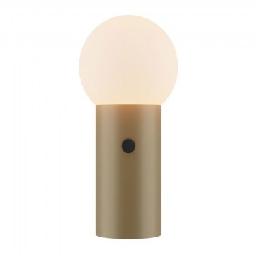 Φωτιστικό Επιτραπέζιο Ratu 4349201 8W 3000K 491Lm IP20 15x32cm Champagne Gold-White Opal Viokef