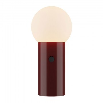 Ratu Table Lamp 4349202 8W 3000K 491Lm IP20 15x32cm Shiny Bordeaux-White Opal Viokef