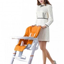 Καρεκλάκι Φαγητού Με Ρυθμιζόμενο Ύψος E-223 55x68x102 Orange Teknum Orange