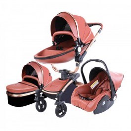 Stroller K-221B 2 In 1 360° Brown Agape BROWN