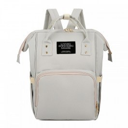 Τσάντα Μωρού Πλάτης B-67 42x26x17 Grey Living Traveling Share GREY