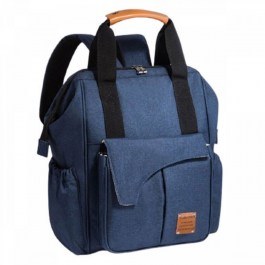 Diaper Backpack B-102 40x17x29 Blue Machine Bird Blue