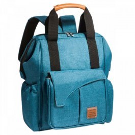 Diaper Backpack B-103 40x17x29 Petrol Machine Bird Petrol