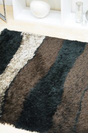 Χαλί Glamour Shaggy 7201 Brown-Black BROWN-BLACK