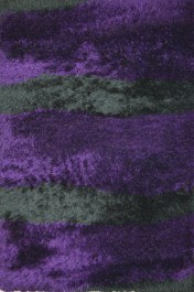 Χαλί Glamour Shaggy 7201 Black-Purple BLACK-PURPLE