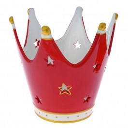 Διακοσμητική Κορώνα 78920 20x18cm Red-White RED-WHITE