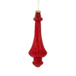 Στολίδι Χριστουγεννιάτικο Κρεμαστό 86105 8x22cm Red RED