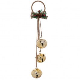 Χριστουγεννιάτικο Στολίδι Κουδουνάκια 86405 11x49cm Gold GOLD