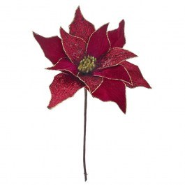 Alexandria Peak Branch With Glitter 81686 25x35cm Bordeaux BORDO