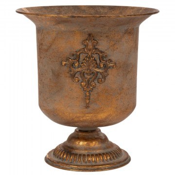Vase-Amphora 89344 30.5x30.5x32.5cm Bronze-Gold