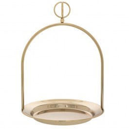 Tray With Handle 86767 24x34cm Gold GOLD