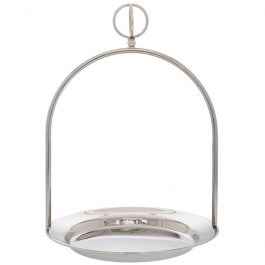 Tray With Handle 86766 24x34cm Silver SILVER