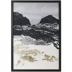 Πίνακας Τοπίο 76444 70x100cm White-Grey