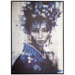 Πίνακας Blue Japanese Girl 89157 103x143cm Multi