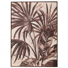 Πίνακας Με Φύλλα 89171 100x4.5x142cm Ecru-Brown