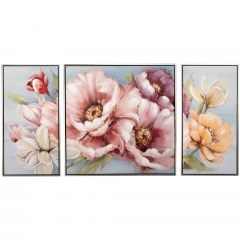 Πίνακας (Σετ 3Τμχ) Με Λουλούδια 84812 150x4.5x72.5cm Multi