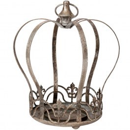 Κηροπήγιο Κορώνα 89329 25x22x29cm Silver SILVER