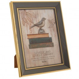 Κορνίζα Με Χρυσό Γείσο 88600 13x18cm Gold-Grey GOLD-GREY