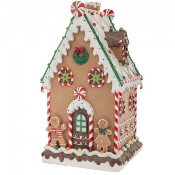 Christmas Decorative House Gingerbread 87190 28x28x51cm Multi