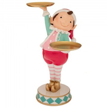 Christmas Decorative Figure Elf 91161 22,5x20,5x33cm Multi