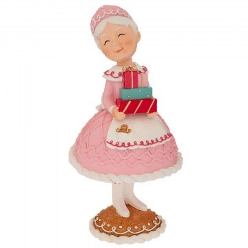 Christmas Decorative Figure Mrs. Claus 91164 15,5x15x30,5cm Multi