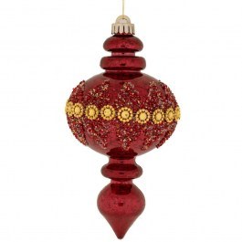 Χριστουγεννιάτικο Στολίδι 90982 11x11x23cm Bordo BORDO
