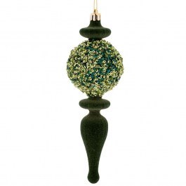 Χριστουγεννιάτικο Στολίδι 90985 6,5x20cm Dark Green DARK GREEN
