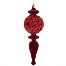 Χριστουγεννιάτικο Στολίδι 90986 6,5x20cm Dark Red DARK RED