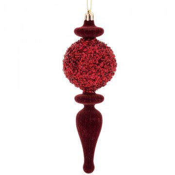 Χριστουγεννιάτικο Στολίδι 90986 6,5x20cm Dark Red