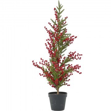 Christmas Plant In Pot Berries 82193 120cm Green-Red