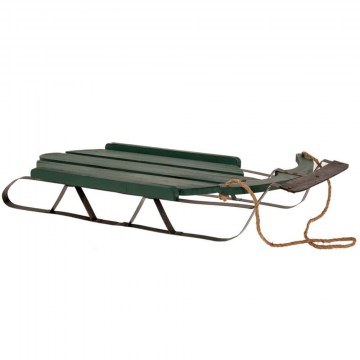 Christmas Decorative Sleigh 87826 39x68x15cm Green