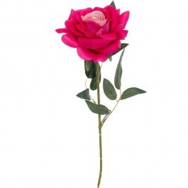 Διακοσμητικό Λουλούδι Βελούδινο Τριαντάφυλλο 92245 72cm Pink PINK