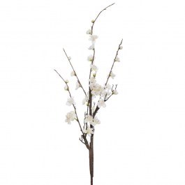 Διακοσμητικό Λουλούδι-Κλαδί Αμυγδαλιά 92259 120cm White WHITE