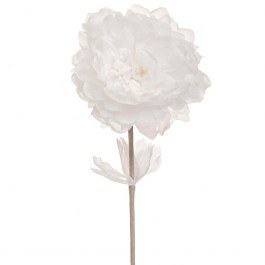 Decorative Flower Peony 90466 63cm White WHITE