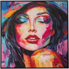 Πίνακας Καμβάς Γυναίκα 92719 80x80cm Multi