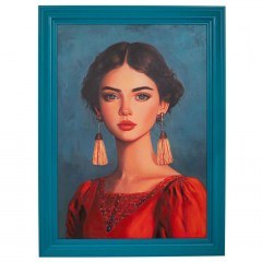 Πίνακας Χειροποίητος Γυναίκα 92506 87x117cm Multi