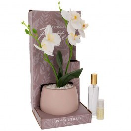 Τεχνητό Φυτό Σε Κασπώ Lilium Με Αρωματικό Jasmine 92844 14x14x30cm Multi-White MULTI-WHITE
