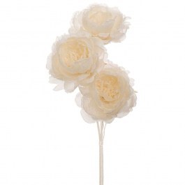 Διακοσμητικό Λουλούδι David Austin Τριαντάφυλλο 90461 65cm Cream CREAM