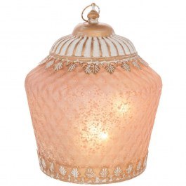 Φανάρι Με Φως Led 92585 15x15x19cm Pink PINK