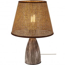 Φωτιστικό Επιτραπέζιο 91571 36cm Marble Effect Brown-Beige BROWN