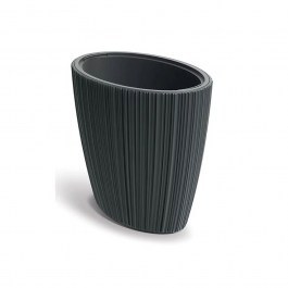 Κασπώ Πλαστικό Oro Oval 773964 58.5Χ38.5Χ55cm Dark Grey DARK GREY